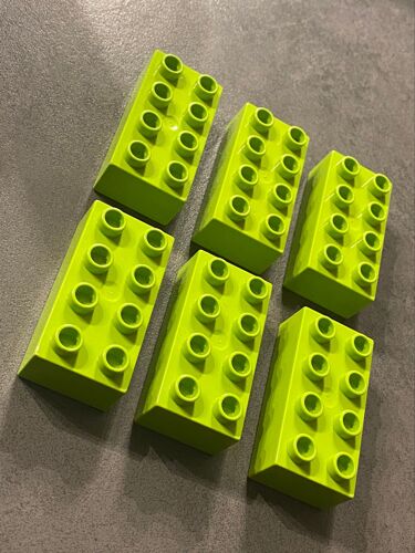 Lot de 6 LEGO DUPLO vert clair 3011 / 31459