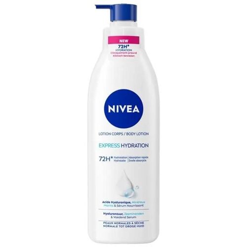 Nivea Lotion Corps Express Hydratation Peaux Normales À Sèches 72h 250 Ml 