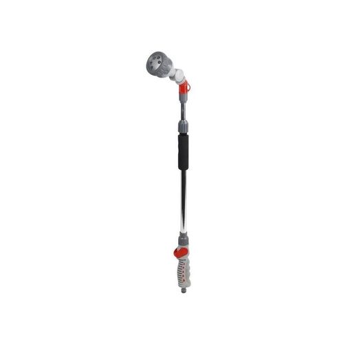 DIPRA Lance articulée Telescop'O - 6 jets - Métal et plastique - Gris, rouge et noir
