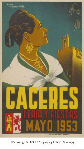 Affiche Caceres 1953