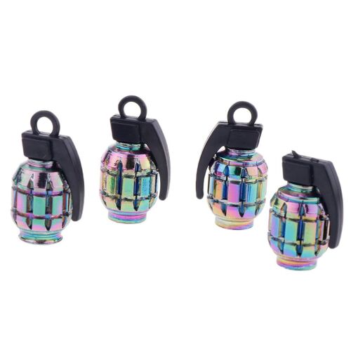 Valve En Aluminium Anti-Poussière Pour Pneu De Moto, Tige De Roue De Voiture Colorée 4 X