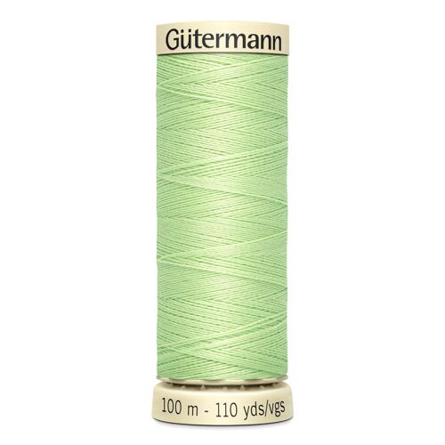 Lot De 5 Bobines 100m Fil 100% Polyester Gutermann Ref 788988 - Att 152 - Vert Doux