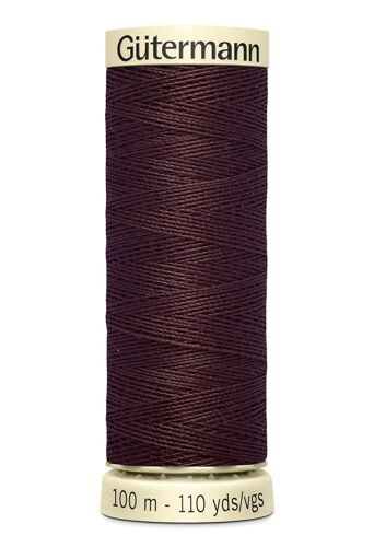 Lot De 5 Bobines 100m Fil 100% Polyester Gutermann Ref 788988 - Att 175
