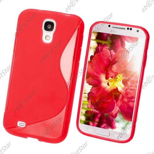 ebestStar ® Etui Housse Coque S-line Silicone Protection en Gel pour Samsung Galaxy S4 i9500 i9505, Couleur Rouge [Dimensions PRECISES de votre appareil : 136.6 x 69.8 x 7.9 mm, écran 5'']