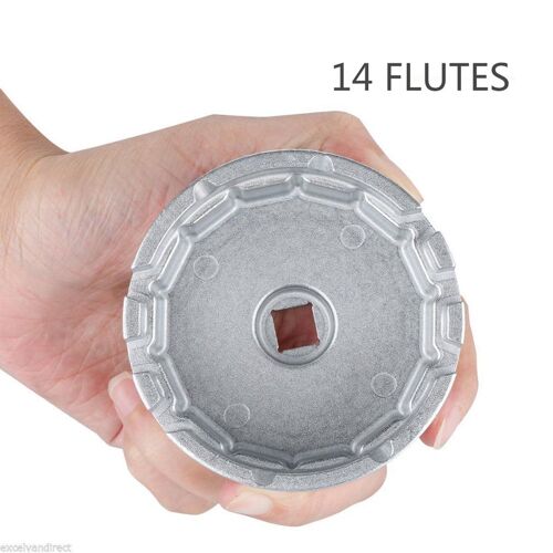 Clé De Filtre À Huile En Aluminium, 14 Cannelures, Boîtier De Clé, Outil De Démontage Pour Toyota/Lexus Allié Auris Corolla Axio