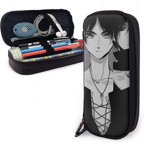 Zoo Trousse À Crayons En Toile Motif Animaux De La Jungle Avec Panda, Girafe, Lion, Tigre, Éléphant, Zèbre, Oiseaux 21 X 5,5 X 5 Cm