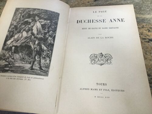 Le Page De La Duchesse Anne Recit De Haute Et Basse Bretagne