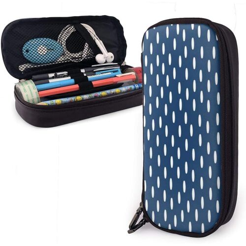 Trousse À Crayons En Toile Motif Feuilles De Palmier Et Martin-Pêcheur 21 X 5,5 X 5 Cm