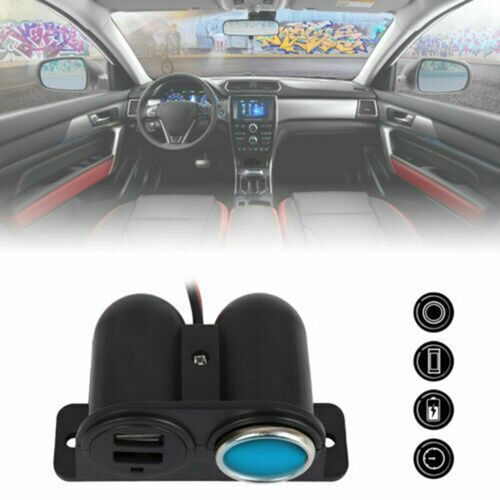 Cigare De Voiture 12v/24v, Séparateur De Prise, Adaptateur D'alimentation, Deux Ports Usb, Accessoires De Voiture, Chargeur De Voiture De Haute Qualité