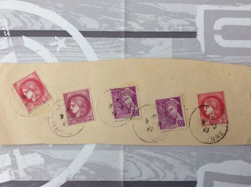 Lot De 5 Timbres Français 