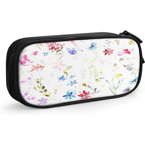 Trousse À Crayons En Toile Avec Motif Panda Géométrique En Forme De Croix Et Flèches Beige 21 X 5,5 X 5 Cm