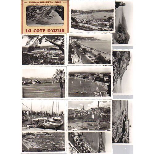 Carnet / Depliant De 20 Cartes / Vues De Cote D'azur Nice