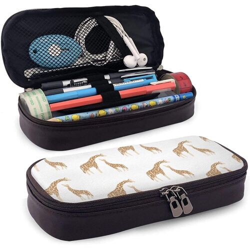 Qiangq Sea Horse Nautical Classroom Personality Pencil Bag Avec Fermeture Éclair
