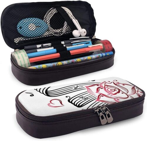 Fsafa Trousse,Simple Cartoon Portable Léger Creative Rose Pastèque Rose Étui Crayon Mignon Fruit Plusux Sac Crayon Poche École Fournitures Cadeau