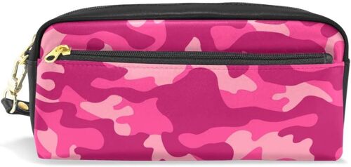 Pochette Sac À Main Camo Camouflage Motif Fermeture Éclair Trousse À Crayons Pour Étudiant Fille Garçon Enfants Cosmétique Maquillage Sac Coccinelle Stylo Stationnaire Sac
