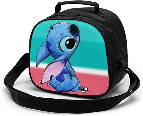Sac À Déjeuner Pour Enfants, Boîte Fourre-Tout Portable Réutilisable Stitch, Mini Sac De Repas Thermique Plus Frais Avec Bandoulière Et Poignée