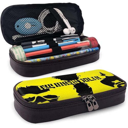 Hirola Trousse The Mars Volta Pochette À Crayons Haute Capacité Organisateur De Papeterie Trousse De Maquillage Cosmétique Multifonction-Noir-Taille Unique