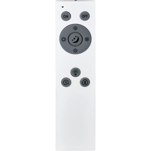 Luminaire Plafonnier Avec Décor Battistona,Panneau Led Dimmable Avec Télécommande,Lampe De Plafond Pour Couloir Et Cuisine,Plastique Et Métal Blanc,Blanc Chaud-Froid,Ø 38 Cm