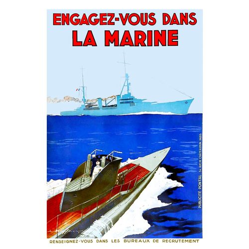 Affiche Engagez Vous Marine