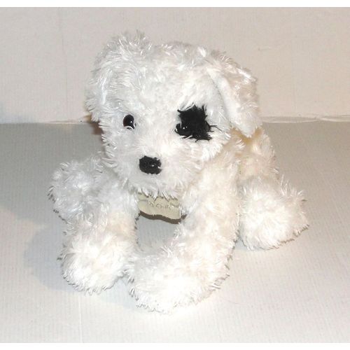 Peluche Chien Blanc Cocard Histoire D'ours