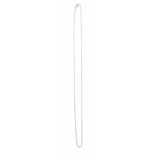 Chaine  Sautoir Argente Petites Mailles  2-64cm -