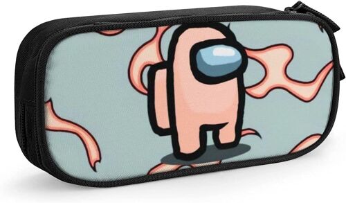 Aquarelle Coups De Pinceau Noir Et Blanc Sac Stylo Étui Durable Papeterie Pochette Pliable Stylo Pochette École Bureau Stylo Sac Grande Capacité Crayon Stylo Cas-7 Parmi Nous-Taille Unique