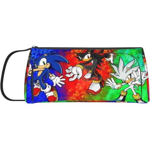 Sonic The Hedgehog Trousse À Crayons Double Couche Pour Étudiants Et Adolescents