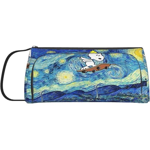 Snoopy Trousse de toilette de voyage à suspendre - Organisateur de maquillage pour femmes, filles, enfants - Imperméable