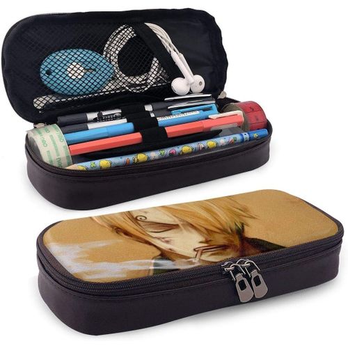 Sanji Trousse En Cuir Avec Fermeture Éclair Grande Capacité