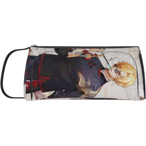 Sanji Trousse Portable À Double Bouche Pour Stylos, Porte-Monnaie, Trousse Cosmétique, Articles De Papeterie Pour Les Écoles, Les Étudiants, Les Bureaux Et Les Stylos 8,46 X 4,3 Pouces