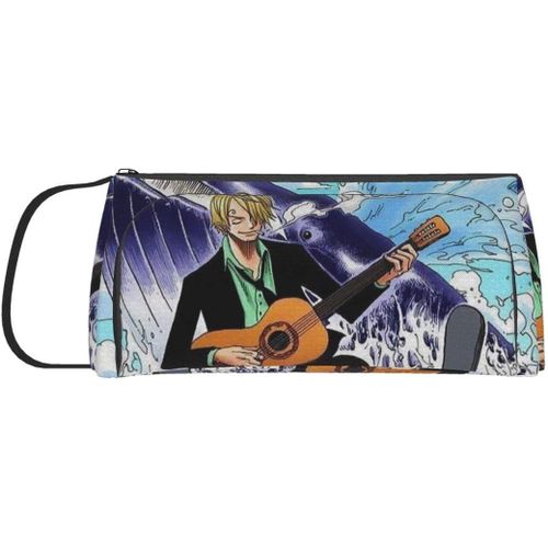 Sanji Trousse Portable À Double Bouche Pour Stylos, Porte-Monnaie, Trousse Cosmétique, Articles De Papeterie Pour Les Écoles, Les Étudiants, Les Bureaux Et Les Stylos 8,46 X 4,3 Pouces