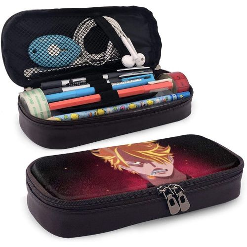 Sanji Trousse En Cuir Avec Fermeture Éclair Grande Capacité
