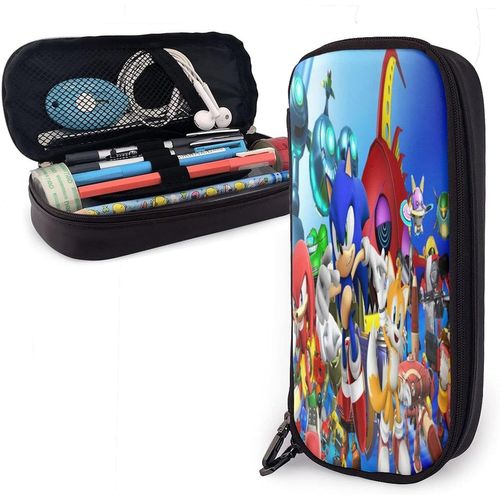 Porte-Monnaie Sonic Le Hérisson En Toile Avec Fermeture Éclair Pour Femme, Homme, Enfant