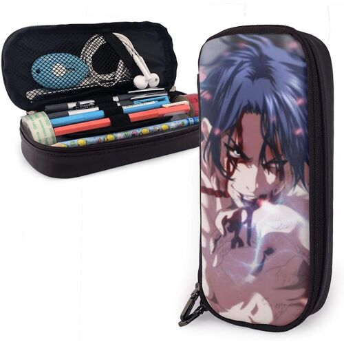 Portgas D. Ace Trousse En Cuir Avec Fermeture Éclair Grande Capacité