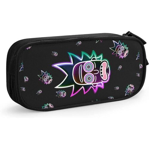 R-Ic-K Et M-Or-Ty Sac Étui À Stylos Pochette De Papeterie Durable Pochette À Stylo Portable Sac À Stylos De Bureau D'école Grande Capacité Étui À Crayons-4 Rick Et Morty-Taille Unique