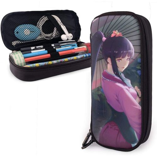 Kabaneri - Trousse En Cuir Avec Fermeture Éclair - Grande Capacité - Pour Étudiants - Pour Garçons Et Filles