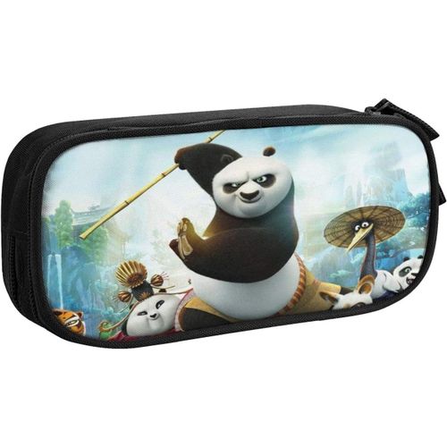Kung Fu Trousse À Crayons En Forme De Panda Grande Capacité Avec Compartiments Pour Crayons Et Fournitures Scolaires