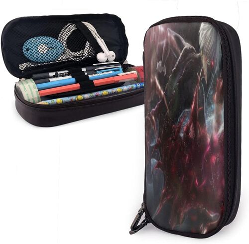 Ken Kaneki De Tokyo Ghoul Trousse À Crayons Pour Filles Et Adolescentes Avec Support Pour Papeterie Pour Enfants Pour L'école Ou Les Voyages