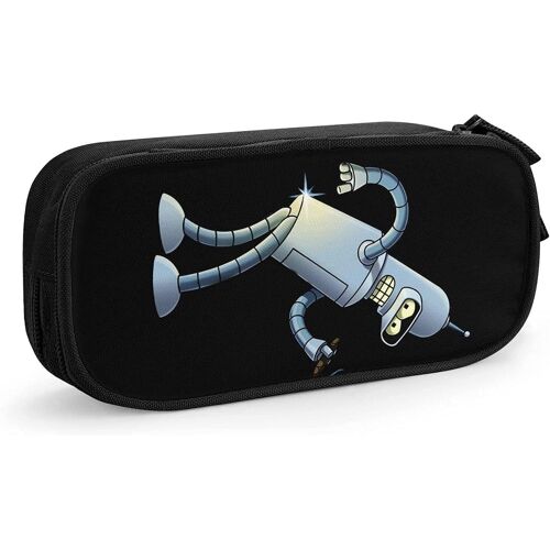 Futurama Bender Trousse À Crayons, Sacs À Stylos De Grande Capacité, Sac De Rangement De Papeterie Pour Étudiants, Adapté Au Bureau Scolaire Des Garçons Et Des Filles