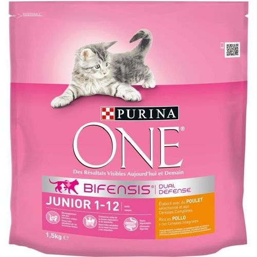 Purina One - Croquettes Pour Chatons Au Poulet Et Céréales - Pour Les Chats - 1,5kg