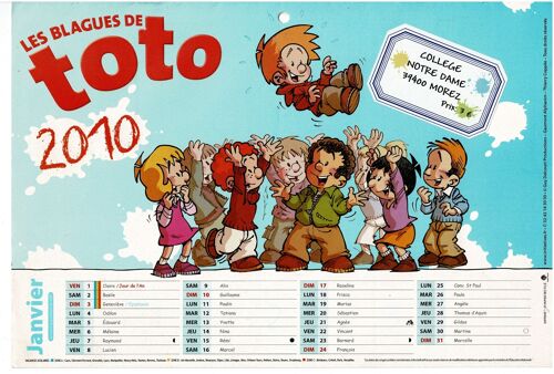 Les Blagues De Toto Calendrier 2010 /Morez 