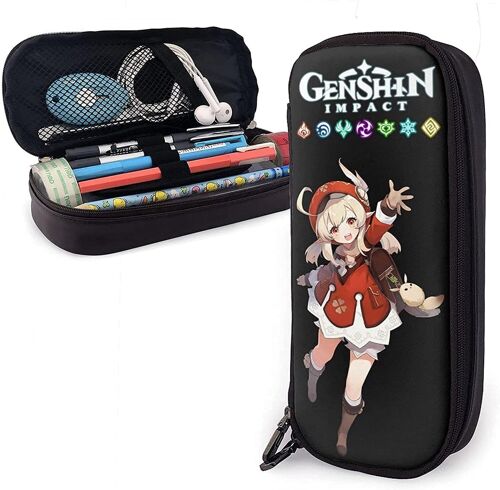 Trousse À Crayons Xiao (Genshin Impact) - Grande Capacité - Pour L'école Et Le Bureau - Taille Unique