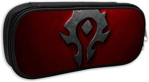World Warcraft Trousse De Grande Capacité Avec Fermeture Éclair Durable Et Pour Ranger Des Fournitures Scolaires Et De Bureau