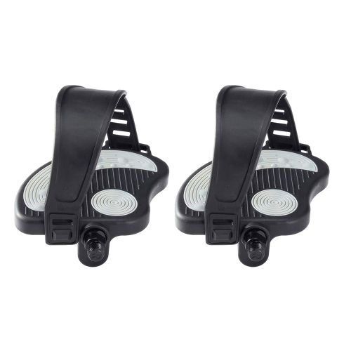 Pédales De Vélo D'exercice Avec Sangles Pour Vélo De Spin Et Vélo D'appartement Stationnaire D'intérieur, 9/16 Pouces