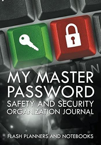 My Master Password Safety And Security Organization Journal