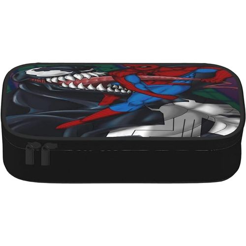 Porte-Monnaie En Toile Spiderman Avec Fermeture Éclair - Grande Trousse Tendance Pour Femme, Homme, Enfant