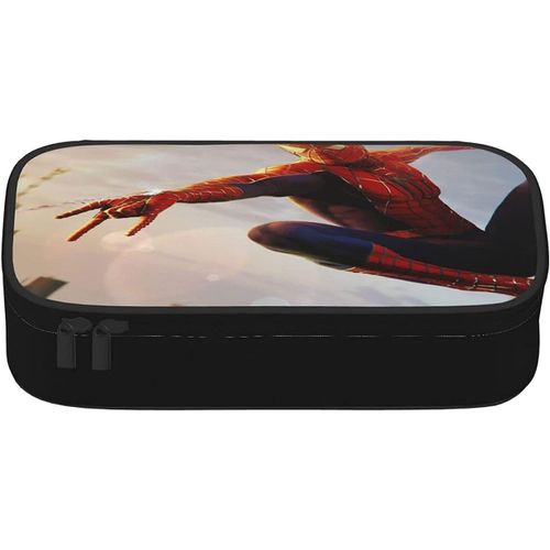 Porte-Monnaie En Toile Spiderman Avec Fermeture Éclair - Grande Trousse Tendance Pour Femme, Homme, Enfant