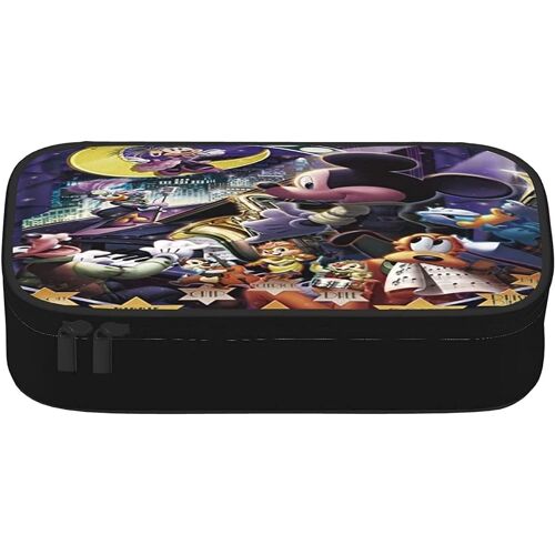 Porte-Monnaie En Toile Avec Motif Personnages De Disney - Grande Trousse À Crayons Tendance Pour Femme, Homme Et Enfant