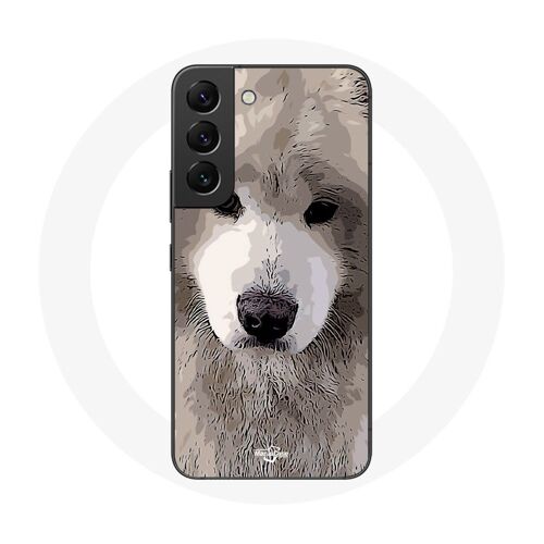 Coque pour Samsung Galaxy S22 Samoyède Gris Race de chiens