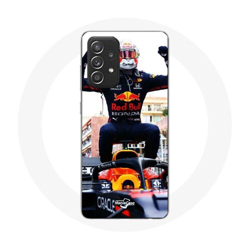 Coque Samsung Galaxy A33 5g Formule 1 Max Verstappen Pilote Automobile F1 Noir Rouge Et Jaune